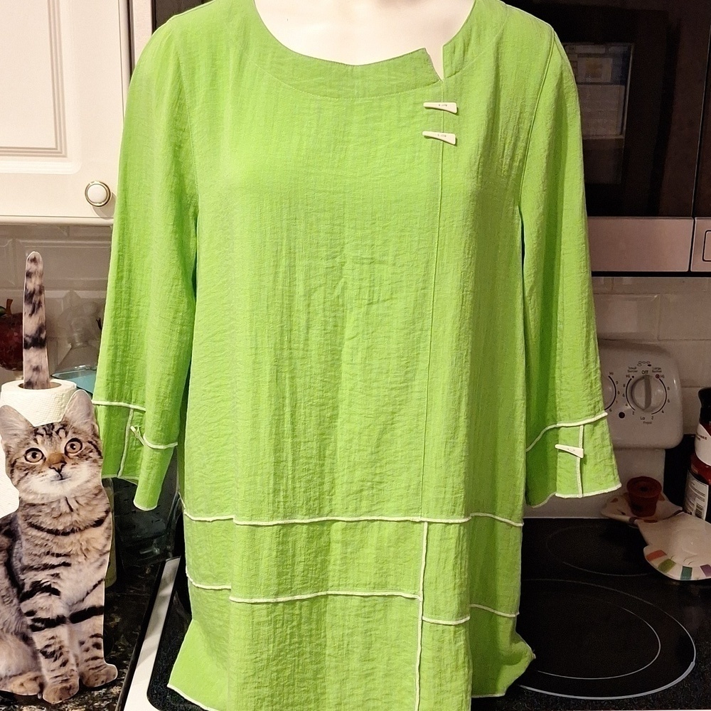 X women's Ali Miles casual 3/4 sleeve nice top size L